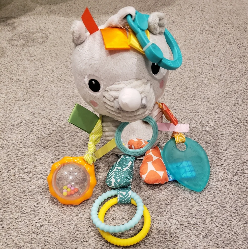 Fisher-Price Glow Seahorse & Bright Starts Rhino Toys